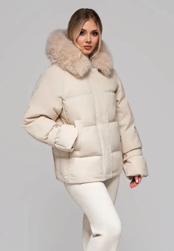Edoti Edoti Women's insulated jacket with fur OW-JAHP-0105 v2