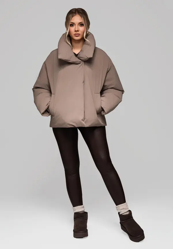 Edoti Edoti Women's quilted jacket with stand-up collar OW-JALP-0101 v3