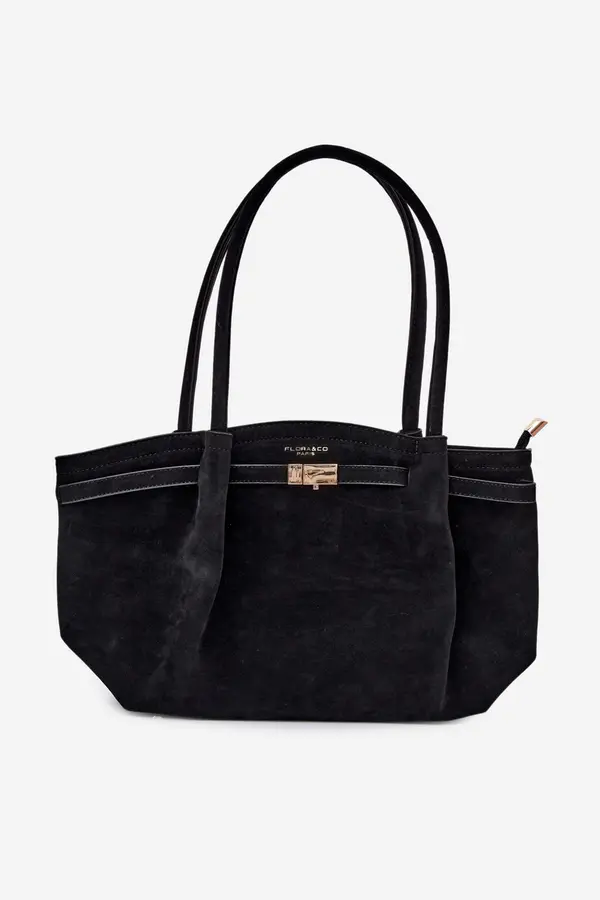 FLORA & CO Еко велурена чанта за пазаруване Flora&amp;Co