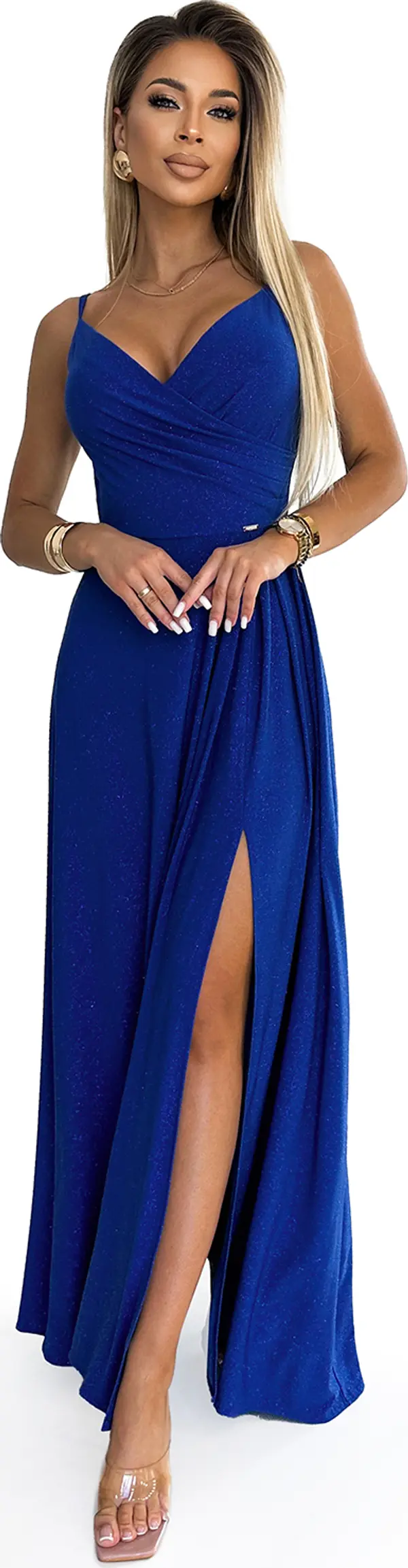 NUMOCO Elegant long maxi dress with straps Numoco