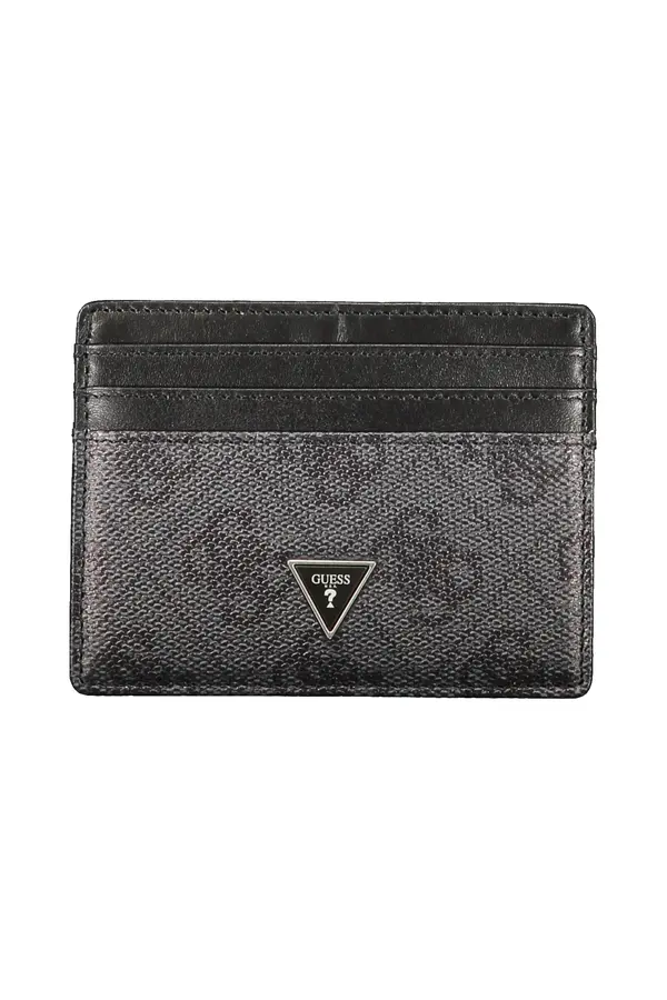 GUESS JEANS Елегантен черен портфейл
