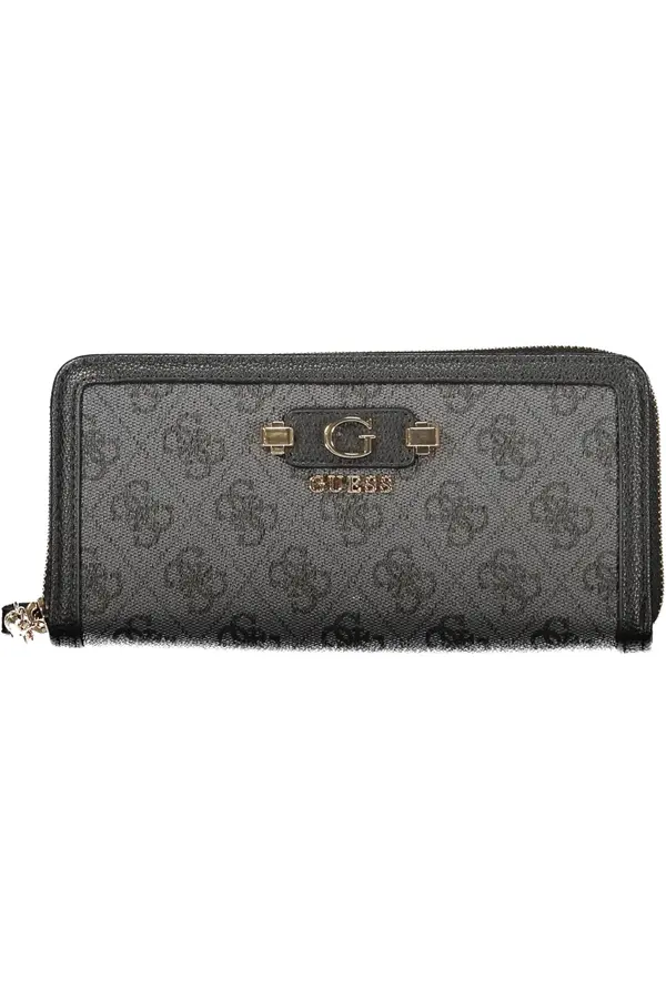 GUESS JEANS Елегантен черен портфейл Guess