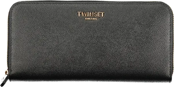 Twinset Елегантен черен портфейл Twinset