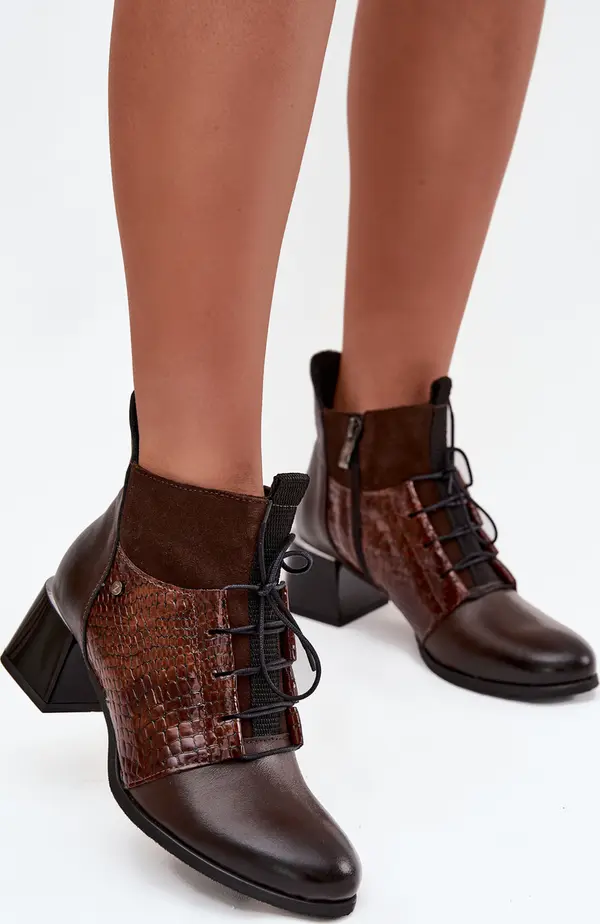 Zazoo Елегантни боти на глезена с токчета