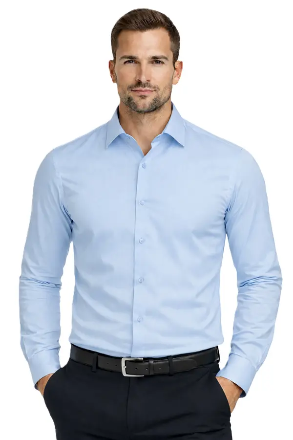 ESPADA Espada - мъжка риза Regular Fit - светло синя