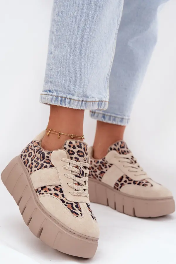 VINCEZA Естествено велурени топли кецове за жени на масивна платформа Vinceza