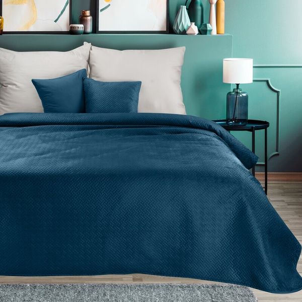 Eurofirany Eurofirany Unisex's Bedspread 389823 Navy Blue