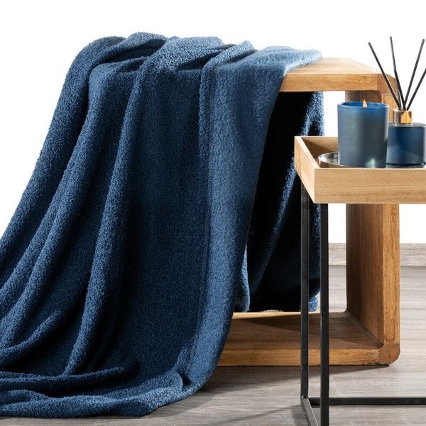 Eurofirany Eurofirany Unisex's Blanket 438718 Navy Blue