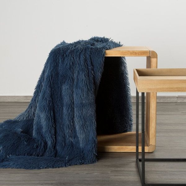 Eurofirany Eurofirany Unisex's Blanket 438740 Navy Blue