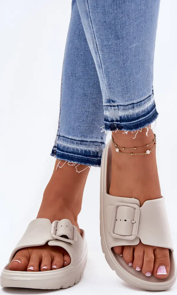 Boto EVENTO Дамски Платформи От Пяна С Копче Бежови Viasara