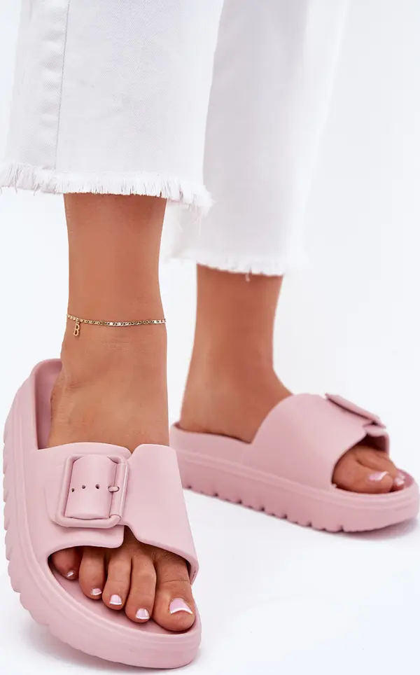 Boto EVENTO Дамски Пяна Сандали На Платформа С Пряжка Розови Viasara