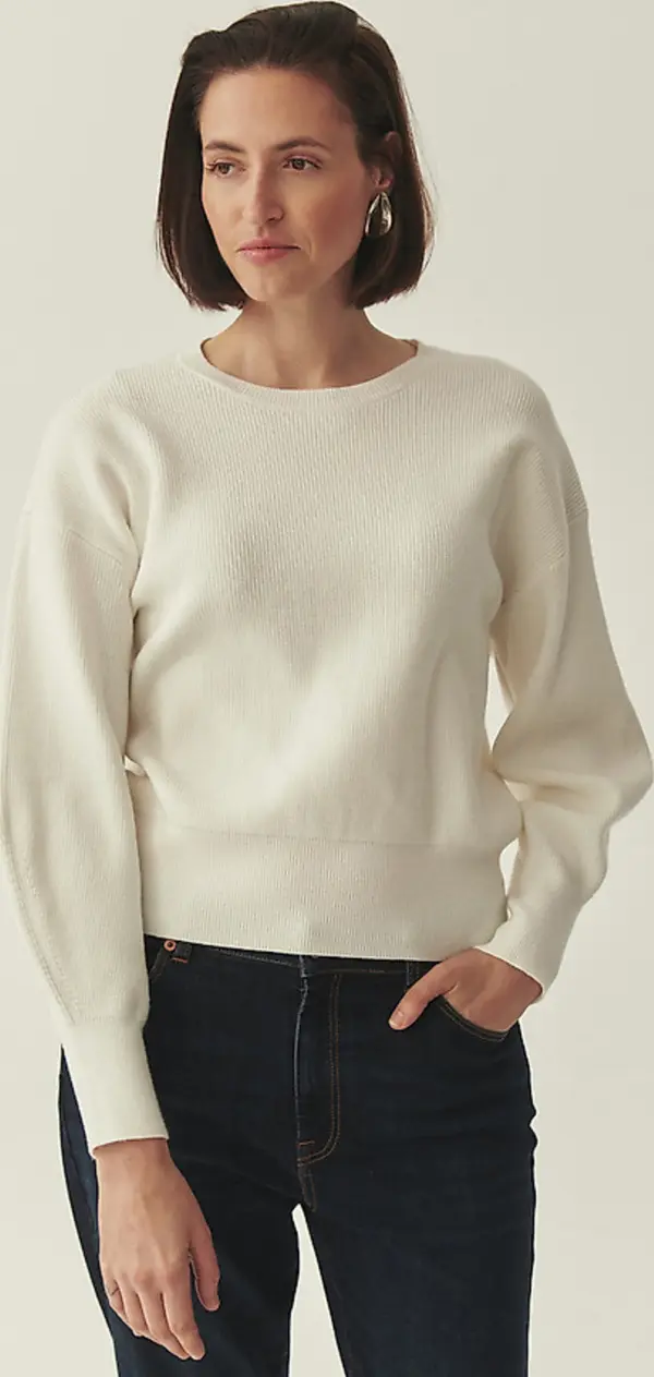 Tatuum Ежедневен пуловер в екрю с вискоза LENZING™ ECOVERO™