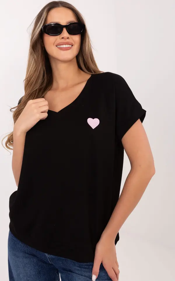 RELEVANCE Ежедневна черна блуза