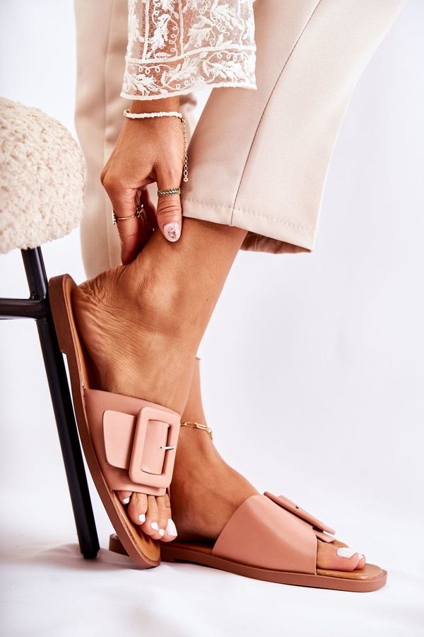 FE1 FE1 Модни дамски чехли Розови Силвия