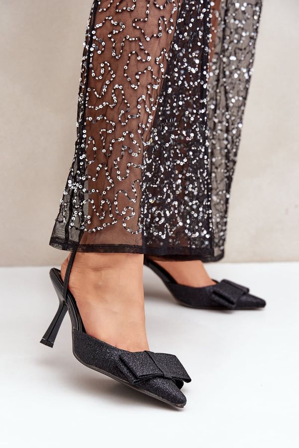 FG2 FG2 Блестящи Токчета С Панделка Червени Гредан