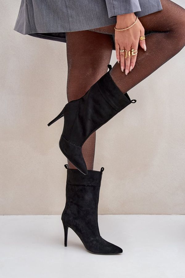 FG2 FG2 Червени ботуши на ток Ellinore