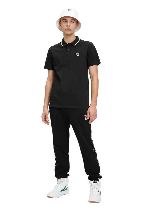 Fila Fila Polo Neck T-Shirt Men's Black