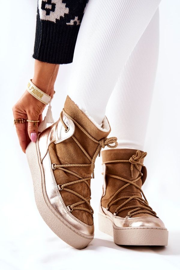 FILIPCZYK FILIPCZYK Изолирани велурени ботуши за сняг Camel Clarem