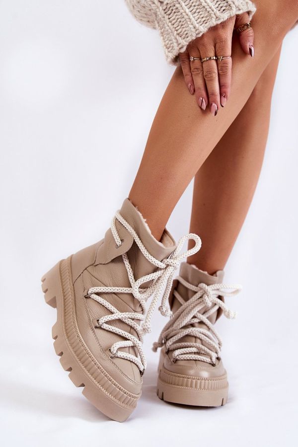 FILIPCZYK FILIPCZYK Модни дамски ботуши за сняг бежово Kallen