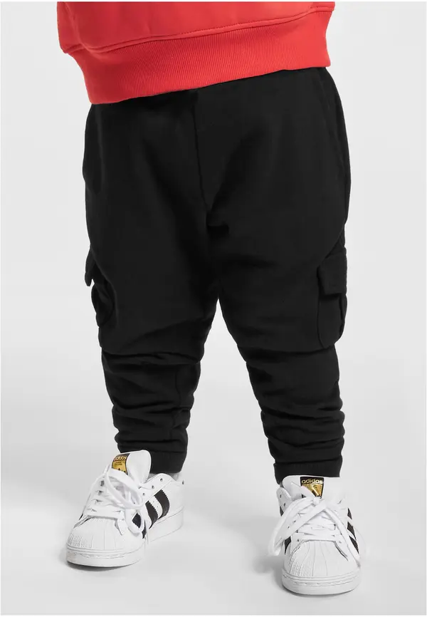 Urban Classics Fitted Cargo Boys' Sweatpants - Black