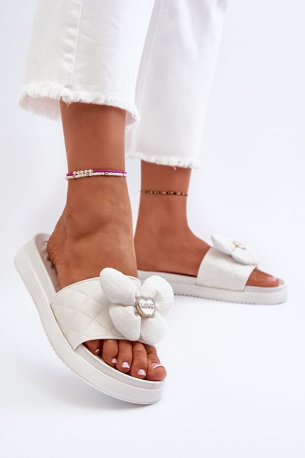 FK1 FK1 Дамски сиви сандали с декорация на ниска платформа Cedrella