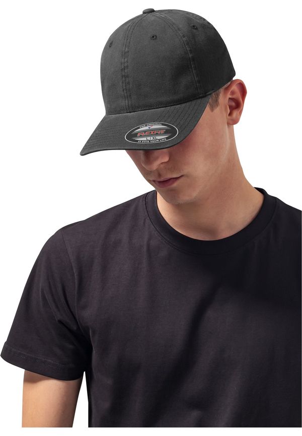 Flexfit Flexfit Garment Washed Cotton Dad Hat Black