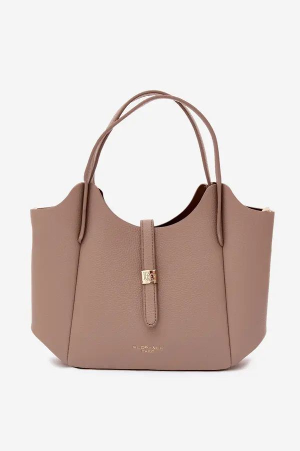 FLORA & CO Flora&Co Beige Toffee чанта от имитация на кожа