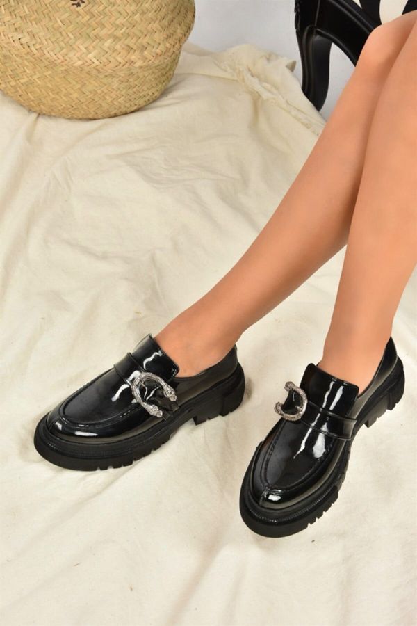 Fox Shoes Fox Shoes Black Patent Leather Women's Casual Shoes