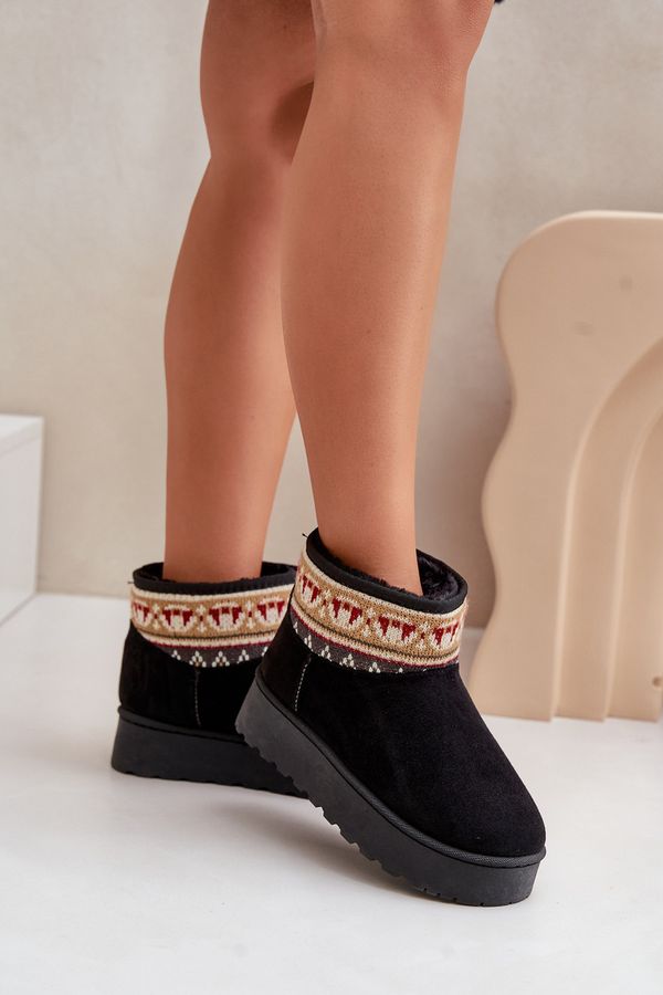 FR1 FR1 Дамски Снеховки С Шев На Платформа Черни Avatharia