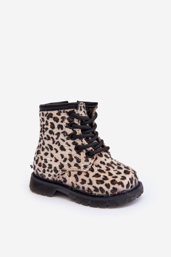 FR1 FR1 Детски изолирани боти с цип бежови Goopy