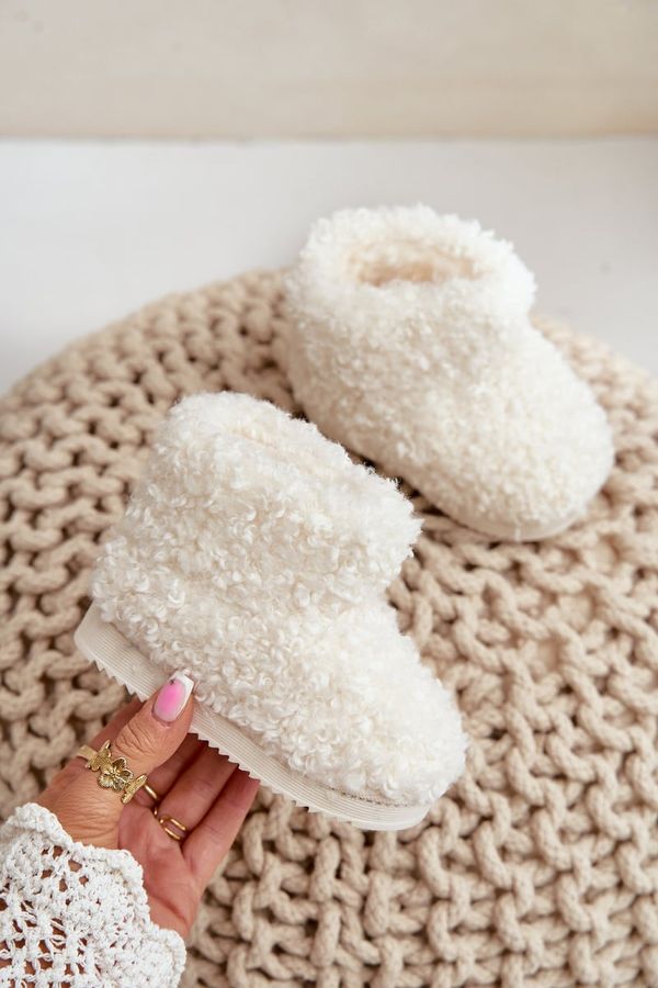 FR1 FR1 Детски Снежни Боти С Козина Тип Яре Светло Бежови Mevael