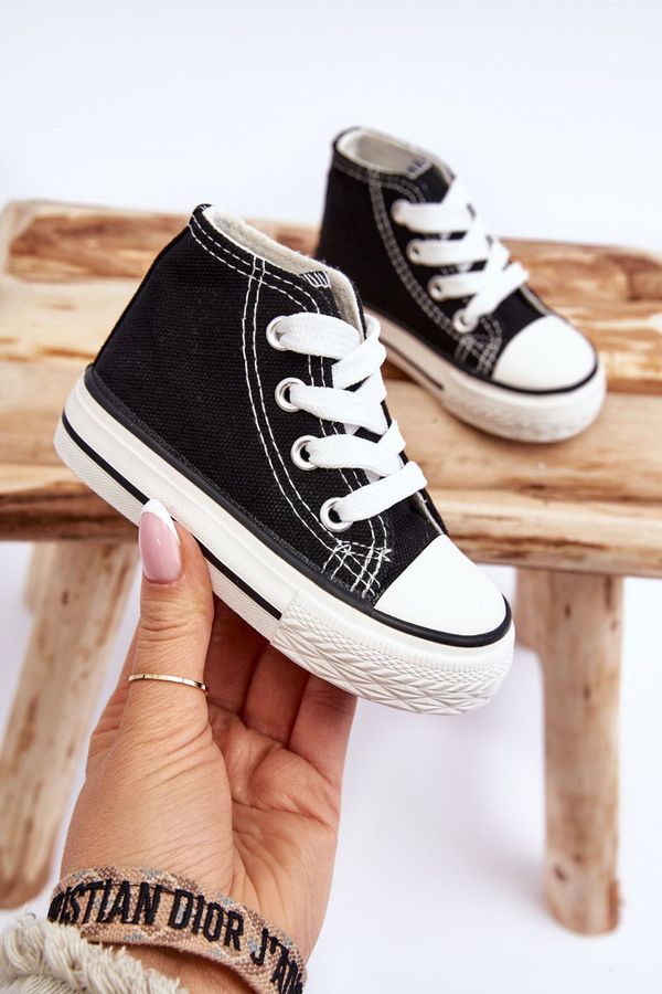 FR1 FR1 Детски високи кецове черни Filemon