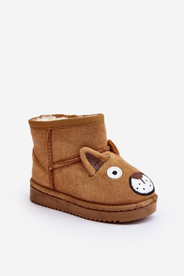 FR1 FR1 Топли Детски Боти Снежни Лами Кафяви Esandira