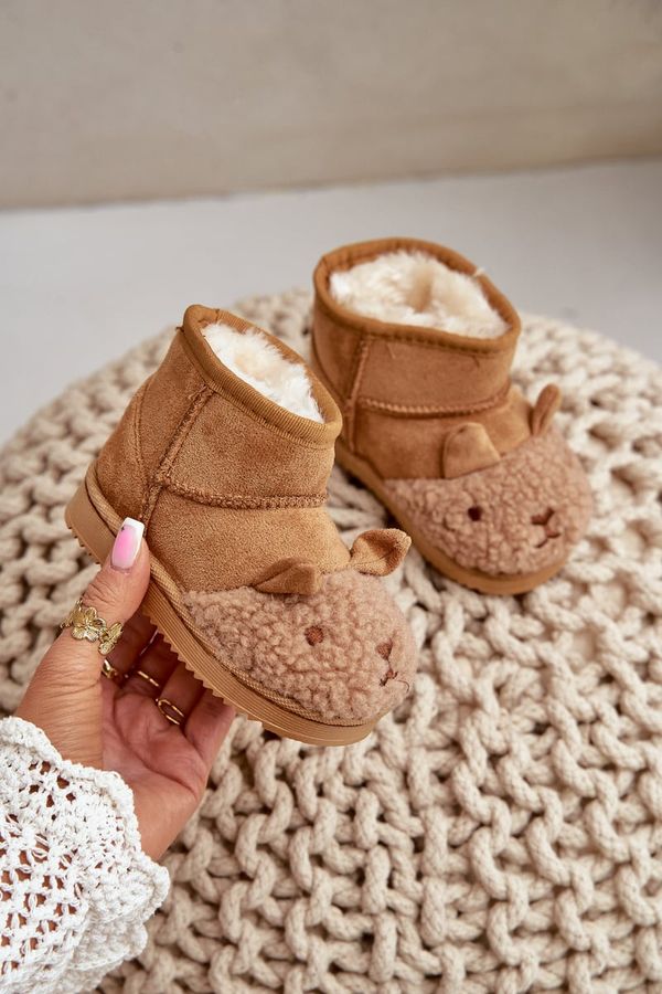 FR1 FR1 Топли Детски Боти Снежни Лами Кафяви Esandira