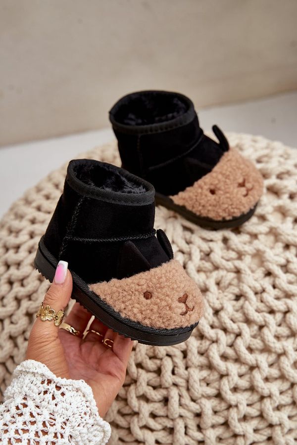 FR1 FR1 Зимни детски ботуши с топлина Ламите черни Esandira