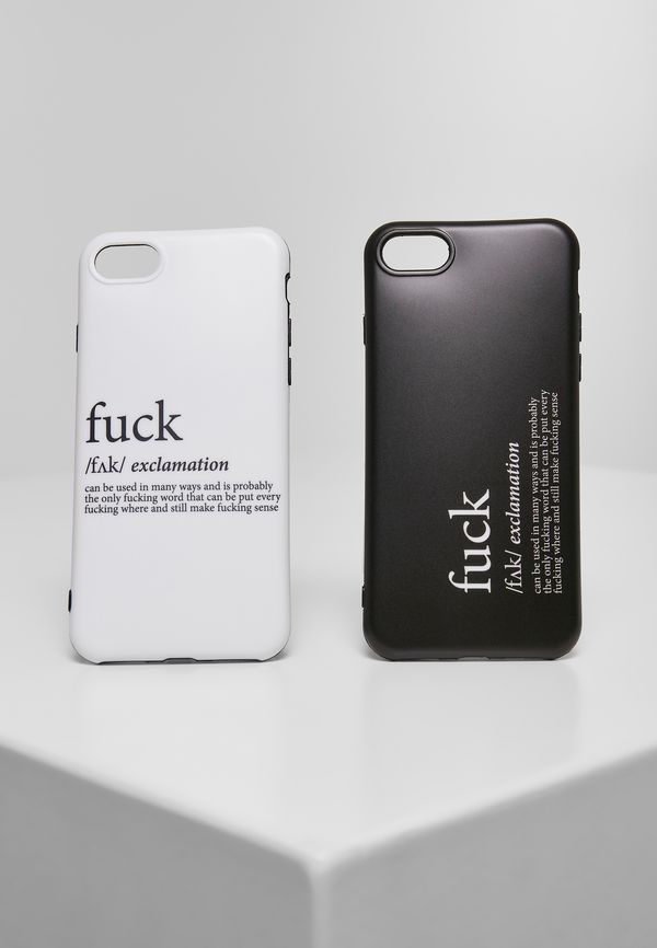 MT Accessoires Fuck I Phone Case Set 6/7/8 Black/White