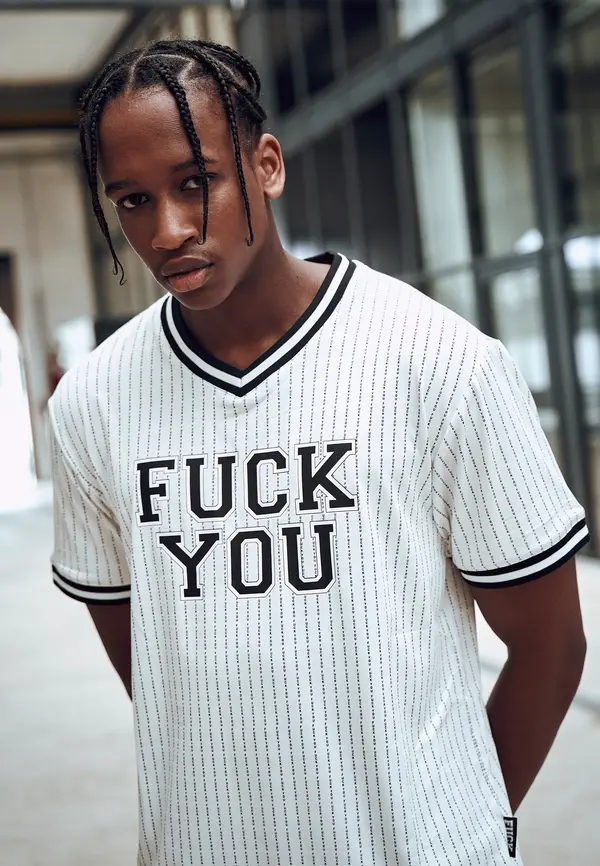 Mister Tee Fuckyou Jersey wht/blk