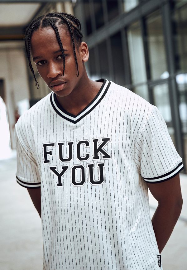 MT Men Fuckyou Jersey wht/blk