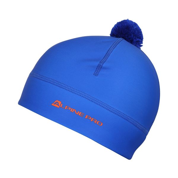 ALPINE PRO Functional beanie with pompom ALPINE PRO ABERE electric blue lemonade