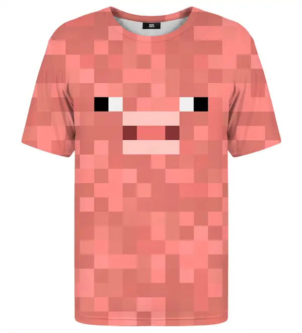 Mr. GUGU & Miss GO Г-н GUGU & Мис GO Unisex пиксел прасе тениска Tsh2355