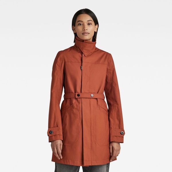 G Star G-STAR Coat - Slim Minor Trench brown
