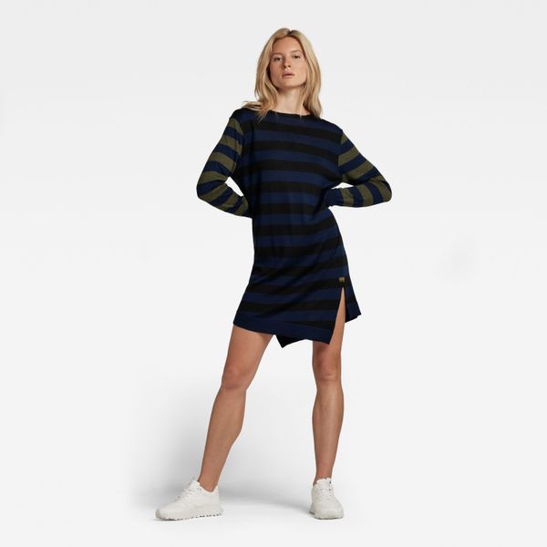 G Star G-STAR Dress - Cross in stripe r dress knit multicolored