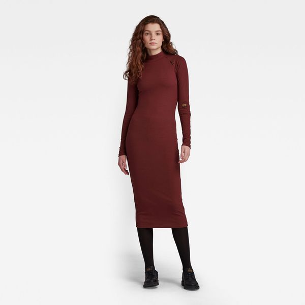G Star G-STAR Dress - Moon rib 5x2 r burgundy