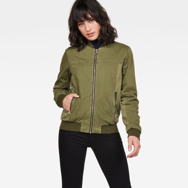G Star G-STAR Jacket - Chopper slim bomber wmn olive