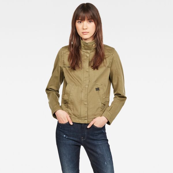 G Star G-STAR Jacket - Slim overshirt wmn olive