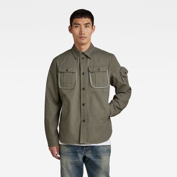 G Star G-STAR Jacket - Stand collar Overshirt green