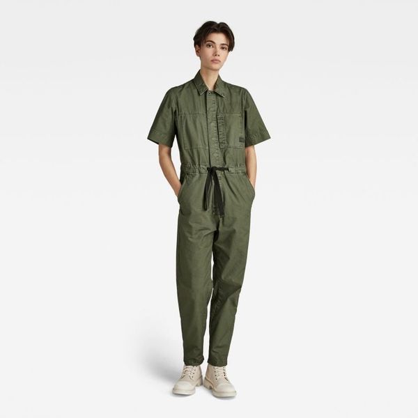 G Star G-STAR Jumpsuit - Army jumpsuit s\s wmn green