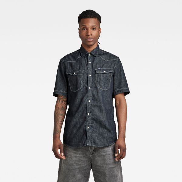 G Star G-STAR Shirt - 3301 slim shirt s\s blue