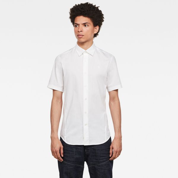 G Star G-STAR Shirt - Dressed super slim shirt with\s white