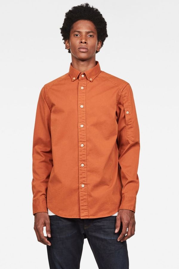 G Star G-STAR Shirt - Stalt bttn down pt straight shirt orange